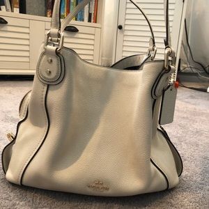 White coach bag
